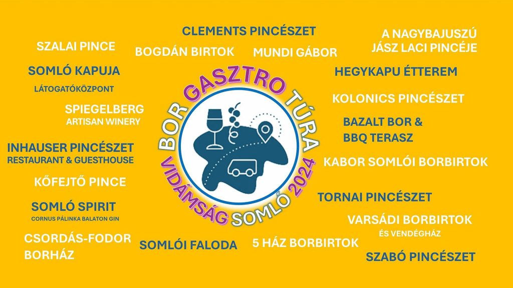 Bor Gasztro Túra Vidámság Somló 2024