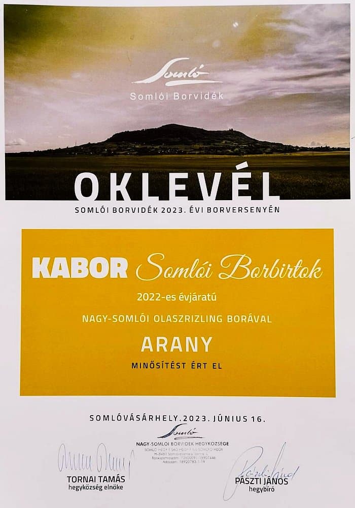 Nagy-Somlói Olaszrizling 2022 Nagy-Somlói Olaszrizling 2022
