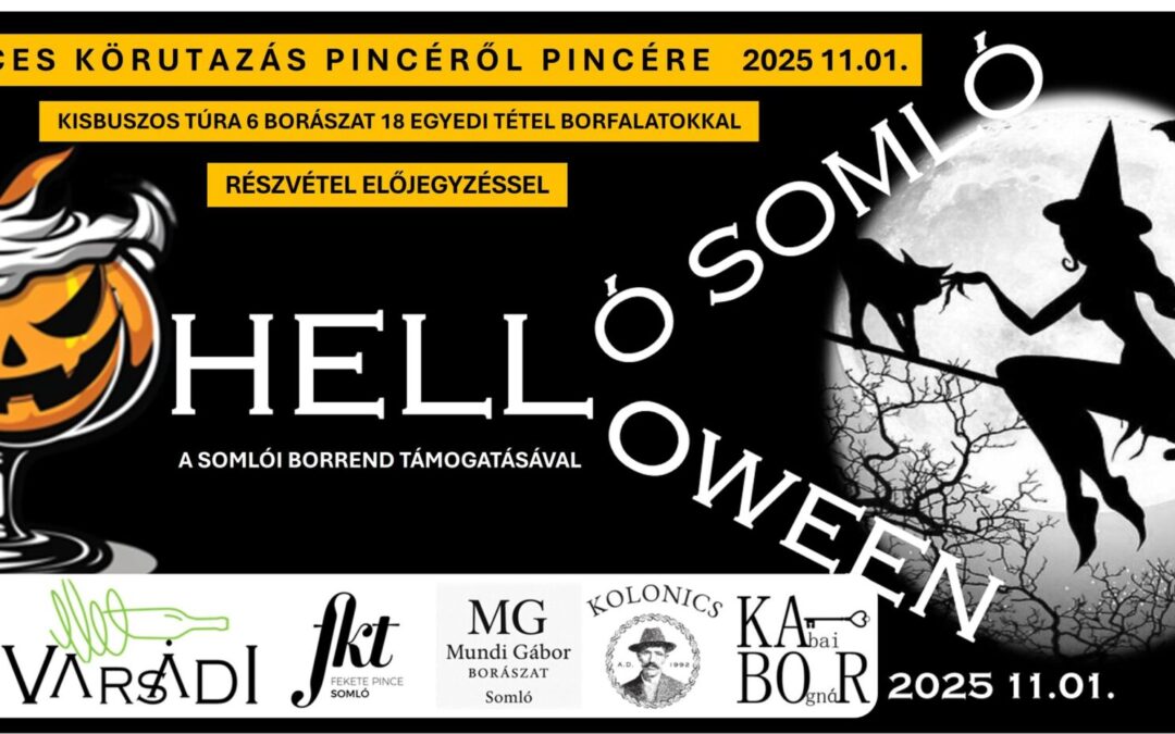 Somlói borászat, somlói pincészet, somlói bor 2 Halloween Somló 2025