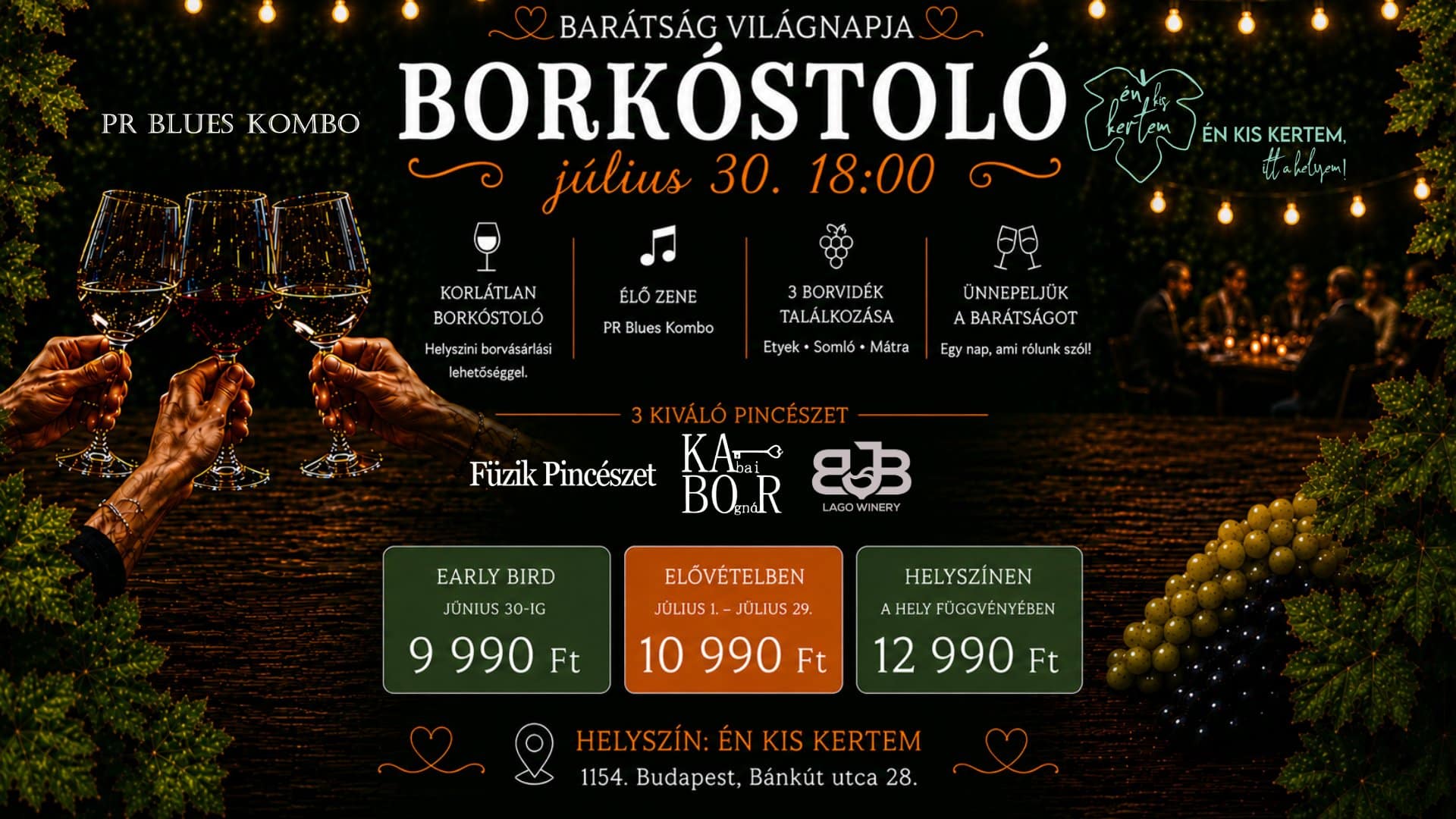 Barátság világnapja – borkóstoló Barátság világnapja - borkóstoló